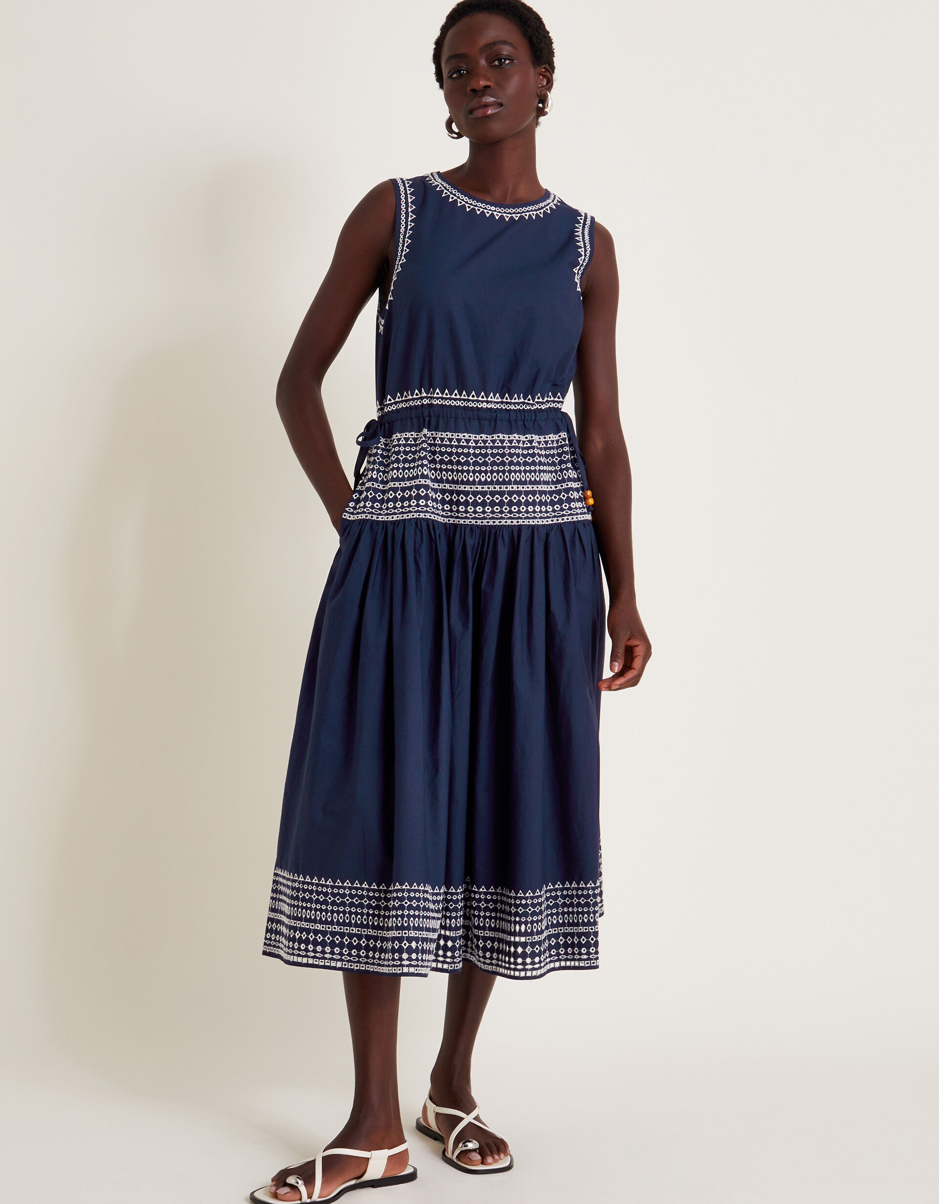 Midi dresses sleeveless outlet
