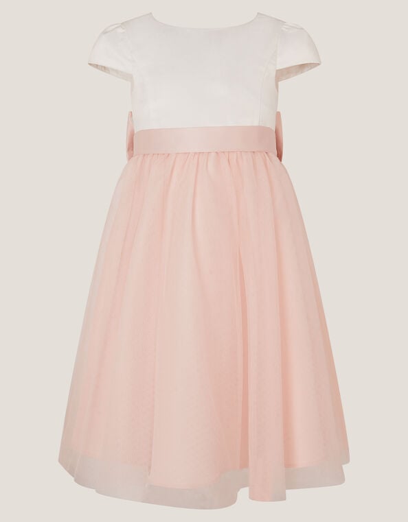Satin Bridesmaid Dress, Pink (PINK), large