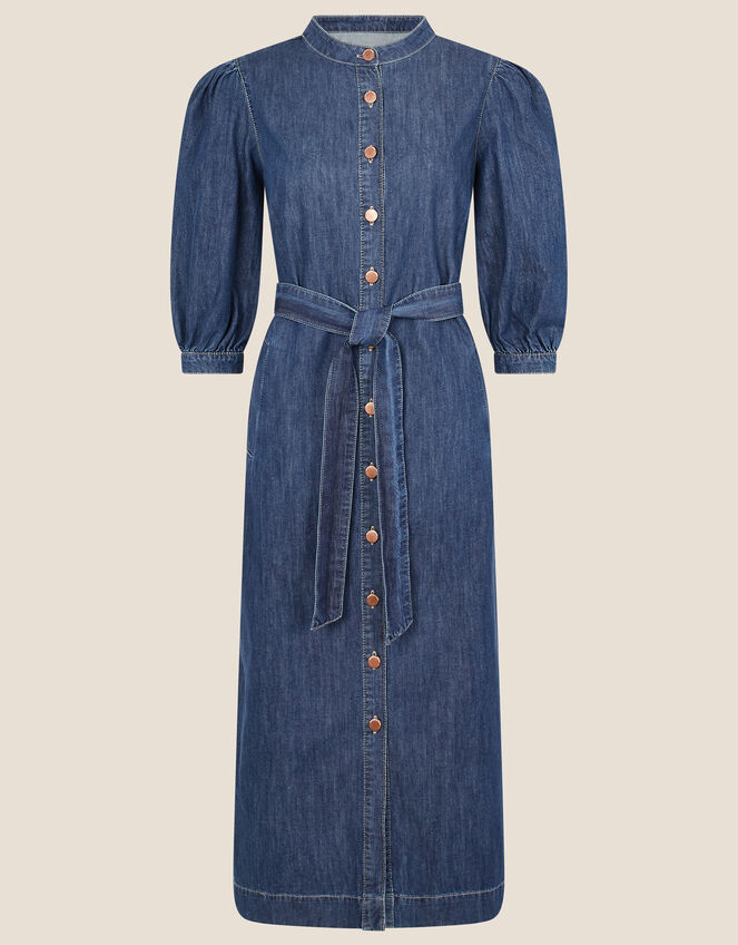 Diya Denim Shirt Dress, Blue (DENIM BLUE), large