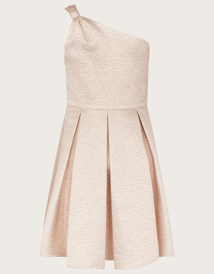 Golden-Sand One-Shoulder Dress main image 1