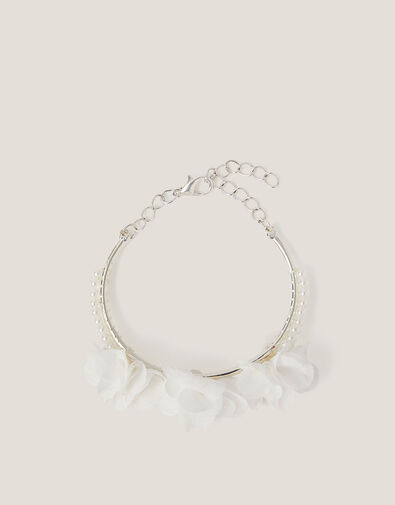 Flower Pearl Cuff Bracelet, , large