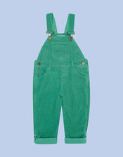 Dotty Dungarees Corduroy Dungarees, Green (GREEN), large