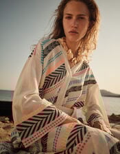 Devotion Twins Alivora Chevron Stripe Midi Dress, Multi (MULTI), large