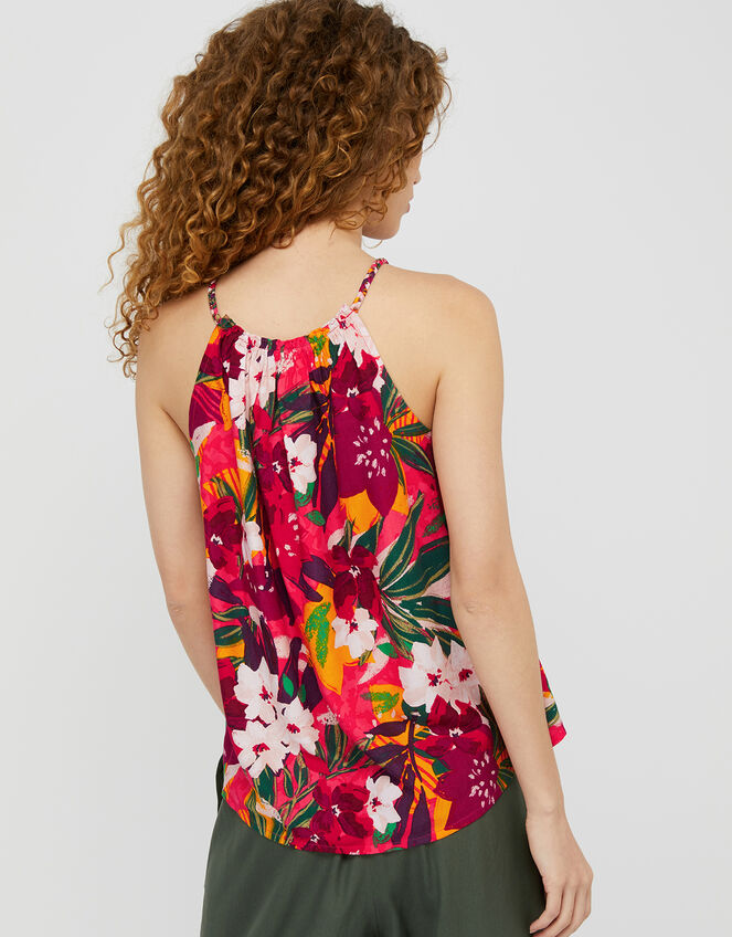 Alaska Floral Cami Top in LENZING™ ECOVERO™, Orange (ORANGE), large