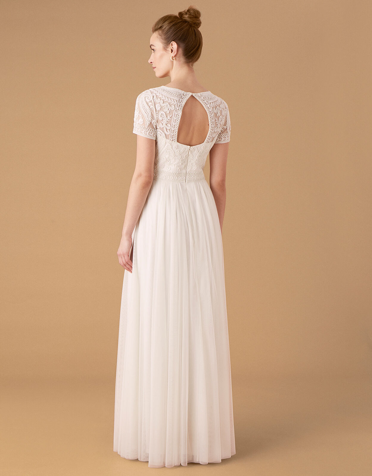 Beatrice embellished maxi wedding sales dress