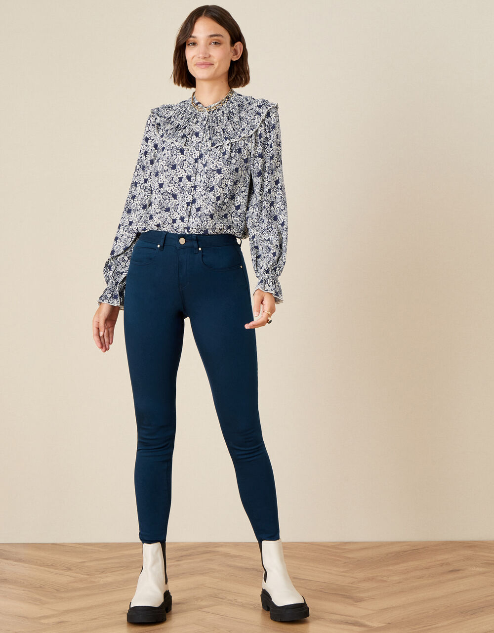 Women Women's Clothing | Nadine Regular-Length Skinny Jeans Blue - HG81225