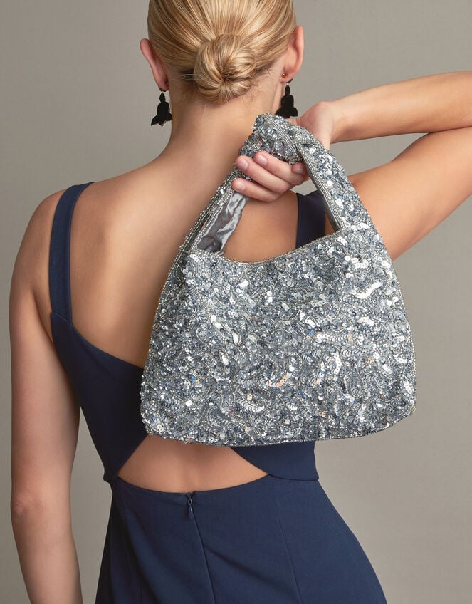 Sequin Knot Bag, , large