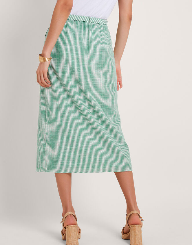 Athena Stripe Skirt, Green (GREEN), large