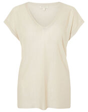 Sari V-Neck Jumper, Gold (GOLD), large