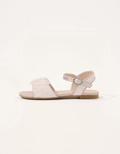Glitter Butterfly Sandals, Pink (PINK), large