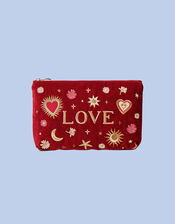Elizabeth Scarlett Love Charm Velvet Pouch, , large