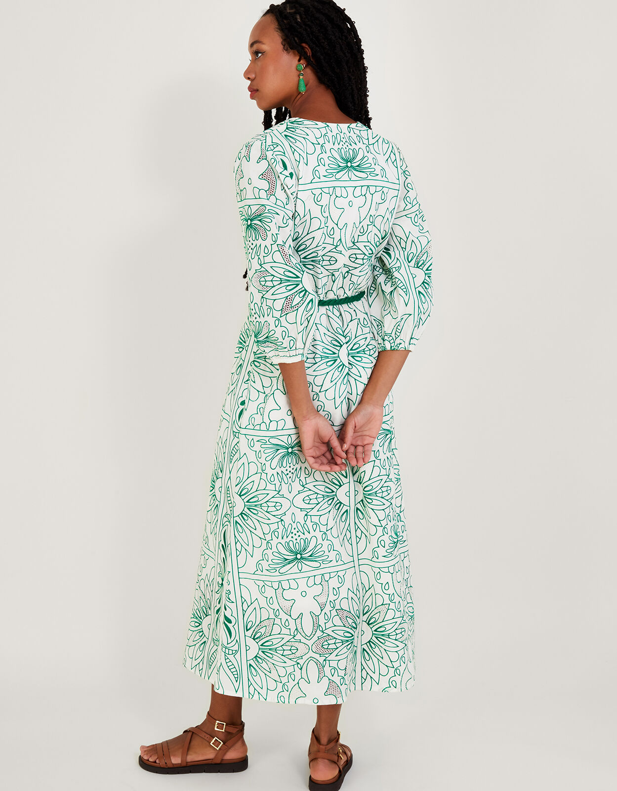 embroidered day dress