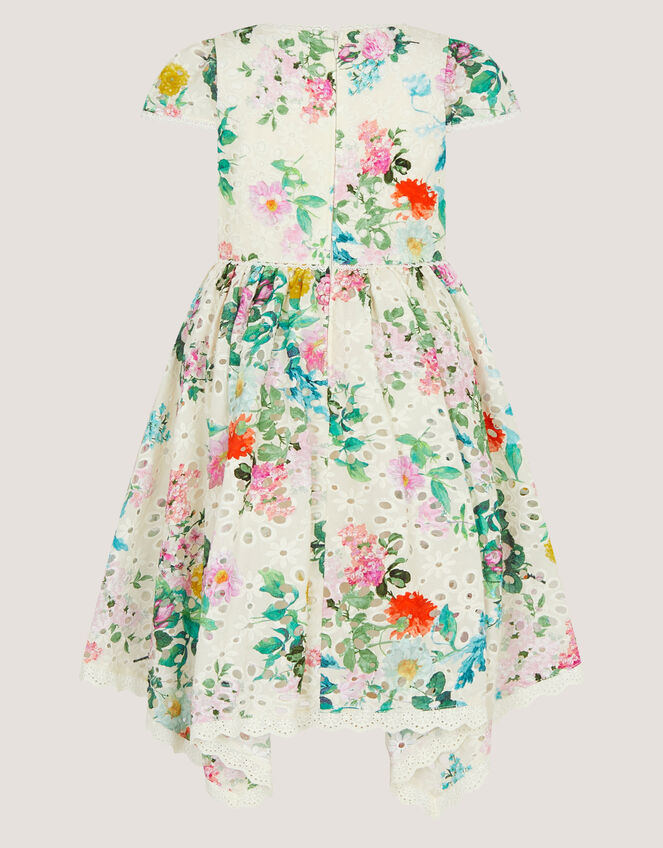 Khia Floral Broderie Party Dress, Multi (MULTI), large