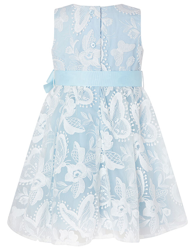 Baby Sophia Embroidered Butterfly Dress, Blue (BLUE), large