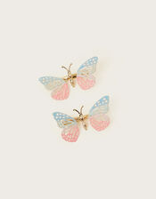 2-Pack Flutter Butterfly Hair Clips, , large