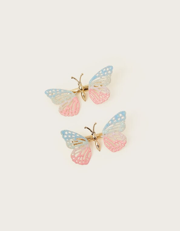2-Pack Flutter Butterfly Hair Clips, , large