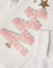 Baby Christmas Tree Sweat Set, Pink (PINK), large