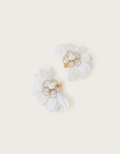 2-Pack Flower Hair Clips, , large