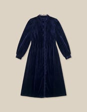 Pip Pinktuck Velvet Midi Dress, Blue (MIDNIGHT), large