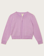 Gem Embellished Cardigan, Purple (LILAC), large