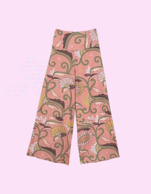 One Hundred Stars Giant Kantha Palazzo Trousers, Pink (PINK), large