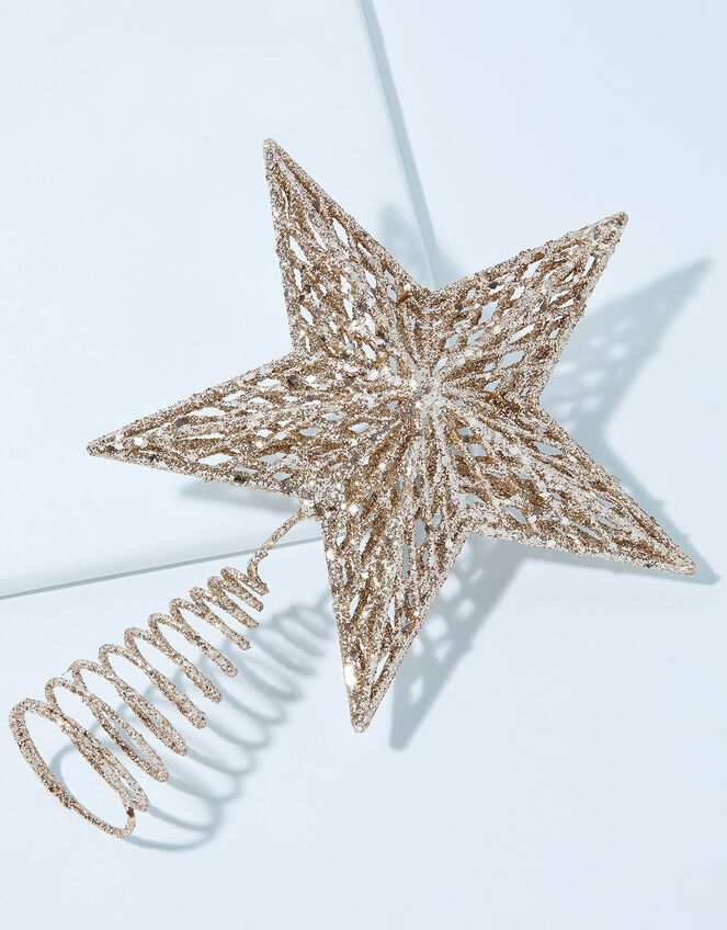 Glitter Star Christmas Tree Topper, , large