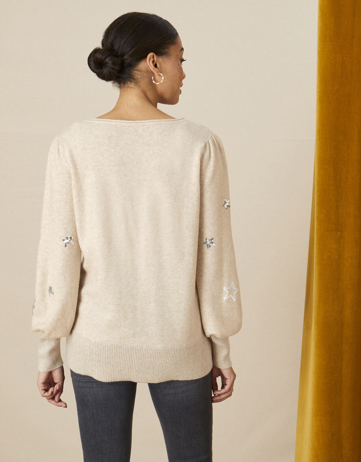 Bee sales embellished jumper