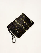 Velvet Embellished Clutch Bag , , large