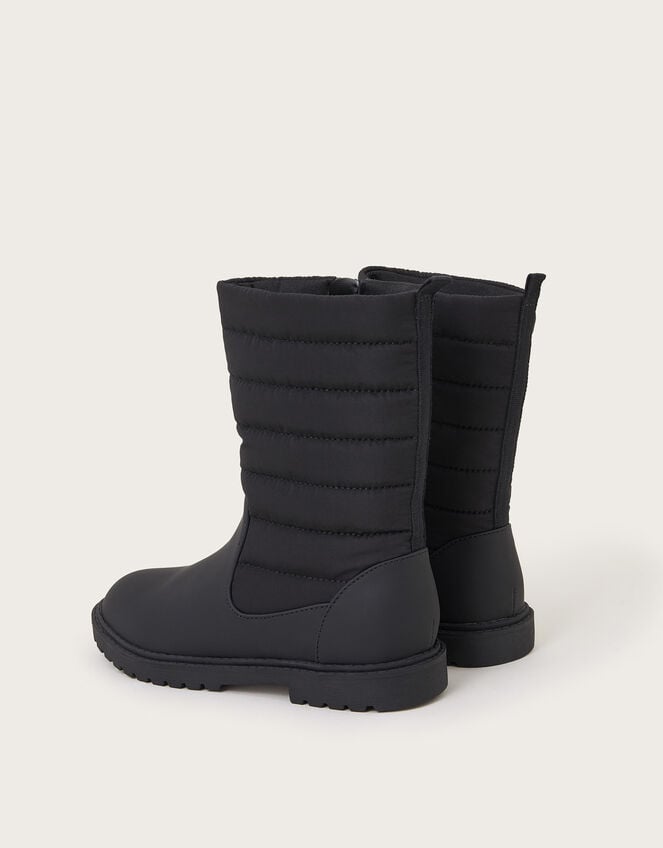 Quilted Chelsea Boots, Black (BLACK), large