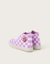 Checkerboard High-Top Trainers, Multi (MULTI), large
