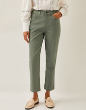 Safaia 7/8 Denim Jeans, Green (KHAKI), large