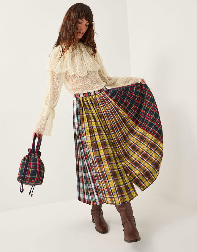 Monsoon x Sarah Corbett-Winder Oversized Collar Lace Blouse Cream