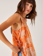 Madison Paisley Print Cami Top, Orange (ORANGE), large