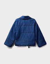 East Reyna Denim Padded Jacket, Blue (INDIGO), large