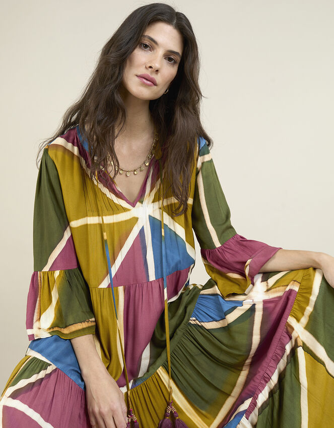 East Lailah Hand-Painted Dress, Multi (MULTI), large