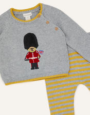 Newborn London Guard Knit Set, Grey (GREY), large