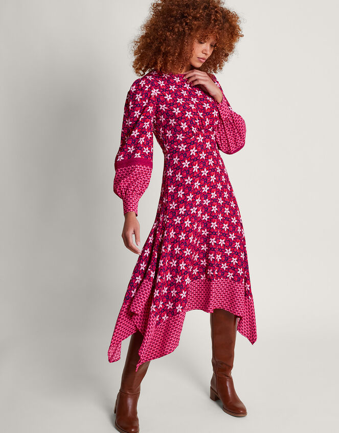 Clover Floral Dress, Pink (PINK), large