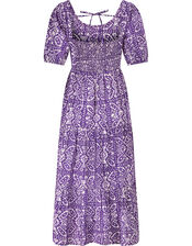 East Stella Print Dress, Purple (PURPLE), large