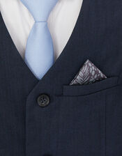 Harry Herringbone 4-Piece Suit, Blue (NAVY), large