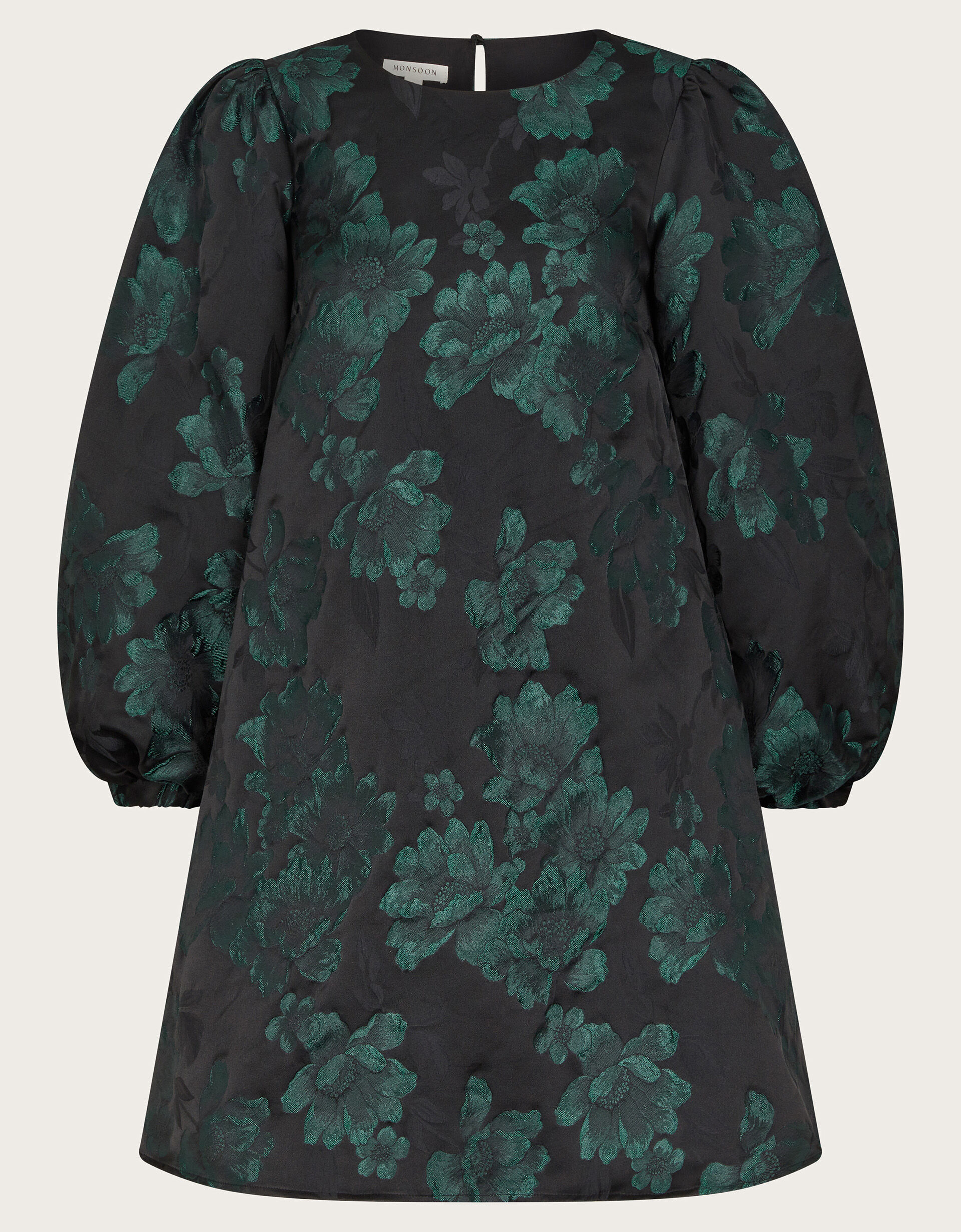 Julie Jacquard Mini Dress Green