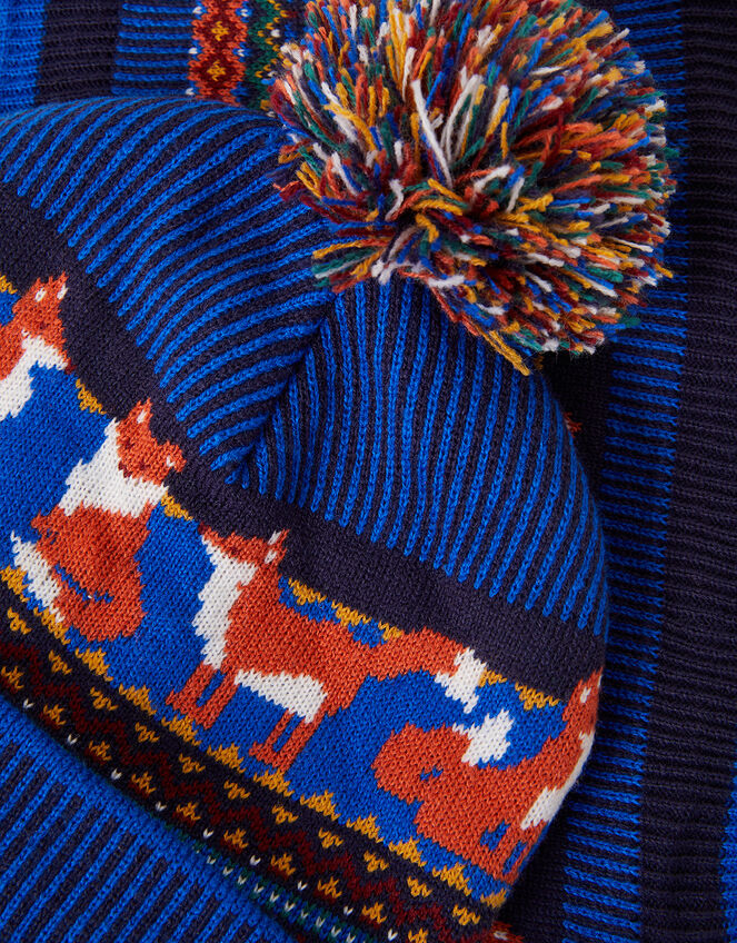 Fox Bobble Hat and Snood Set, Multi (MULTI), large