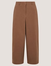 Luna Cropped Wide Leg Trousers, Camel (CAMEL), large