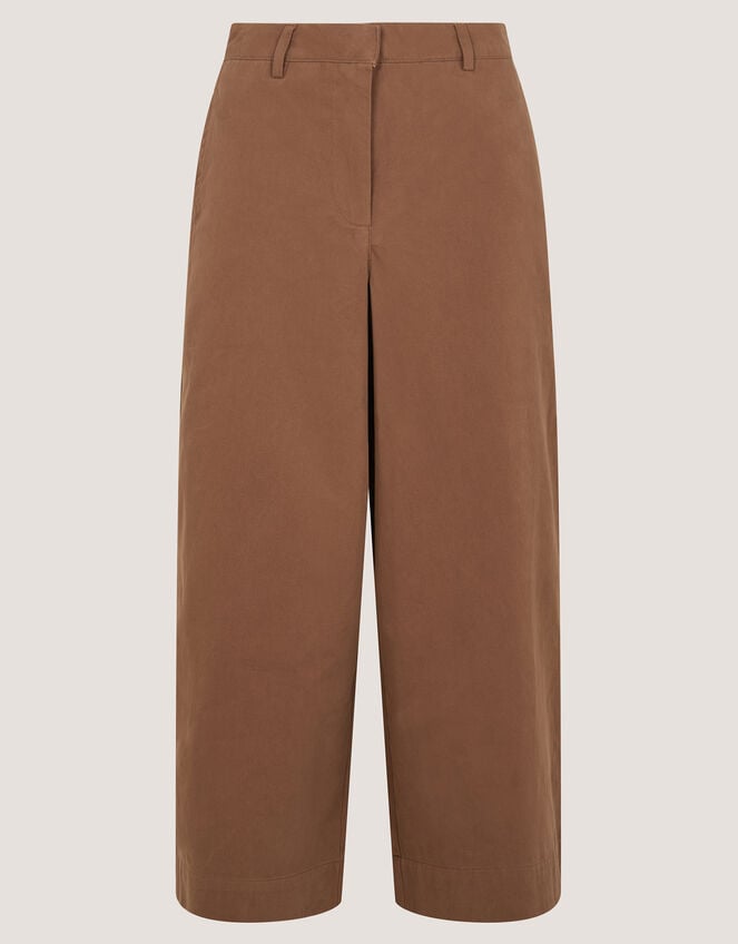 Luna Cropped Wide Leg Trousers, Camel (CAMEL), large