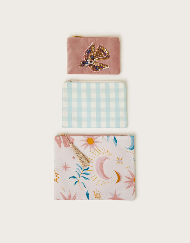 3-Pack Birdie Zip Pouches, , large