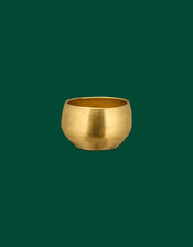 Nkuku Atsu Brass Medium Planter, , large
