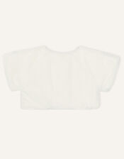 Faux Fur Shrug, Ivory (IVORY), large