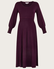 Scoop Neck Dress with LENZING™ ECOVERO™, Red (WINE), large