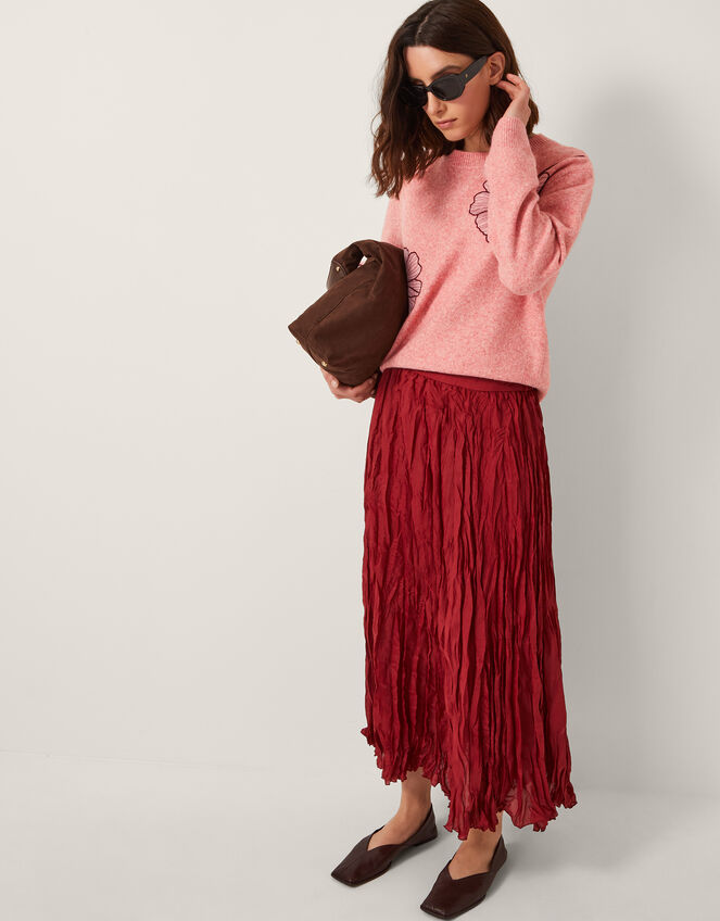 Abi Floral Appliqué Jumper, Pink (PINK), large