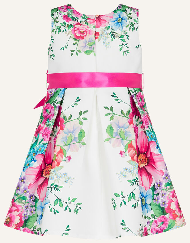 Baby Calypso Rose Print Dress, Ivory (IVORY), large
