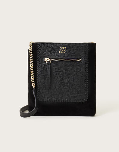 Small Leather Cross-Body Bag, , large